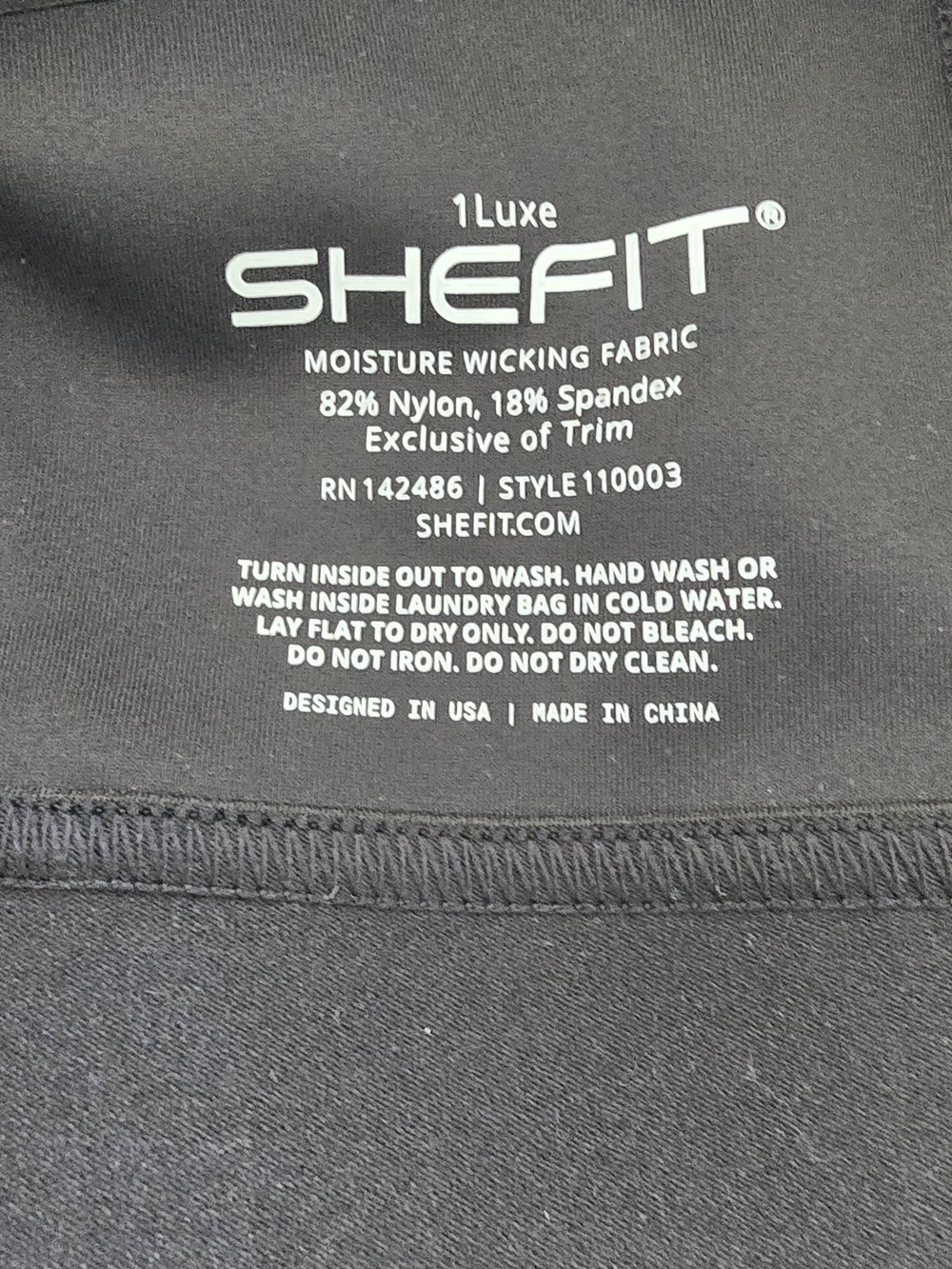 SHEFIT Black Front-Zip High Support Sports Bra with Crisscross Straps - Picture 3 of 3